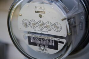 electric meter with KW dials