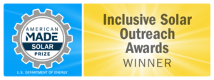 U.S. Deptartment of Energy's Inclusive Solar Outreach Awards winner graphic